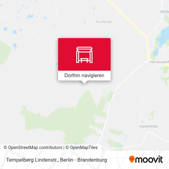 Tempelberg Lindenstr. Karte