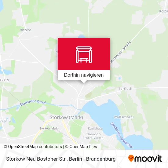 Storkow Neu Bostoner Str. Karte