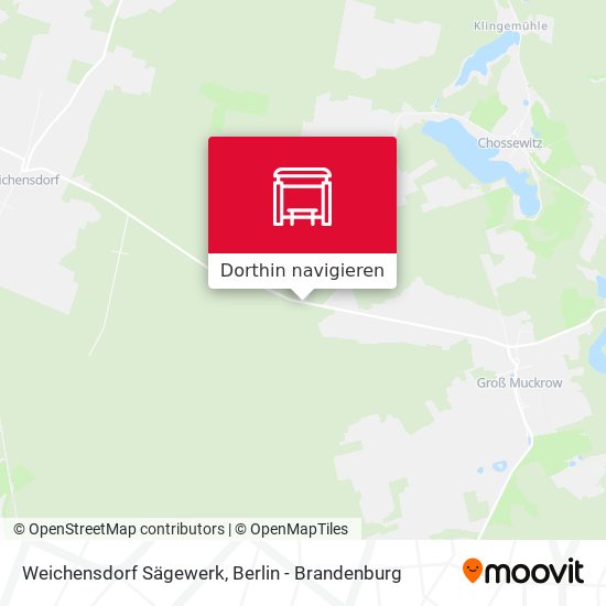 Weichensdorf Sägewerk Karte