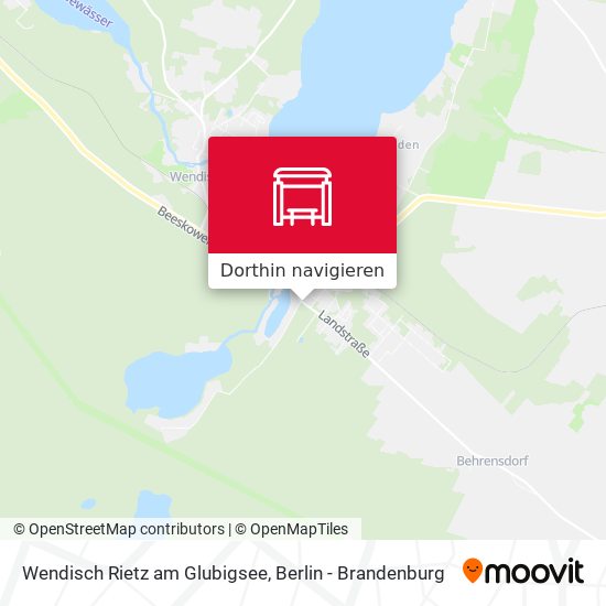 Wendisch Rietz am Glubigsee Karte