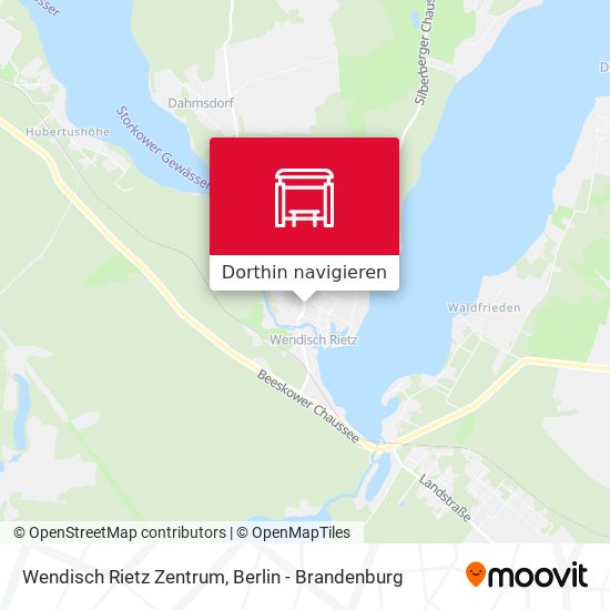 Wendisch Rietz Zentrum Karte