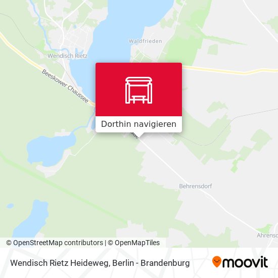 Wendisch Rietz Heideweg Karte
