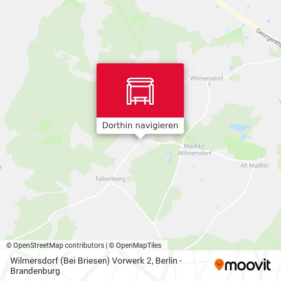 Wilmersdorf (Bei Briesen) Vorwerk 2 Karte