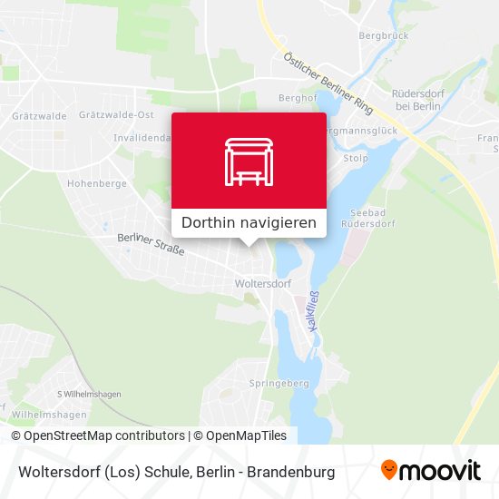 Woltersdorf (Los) Schule Karte