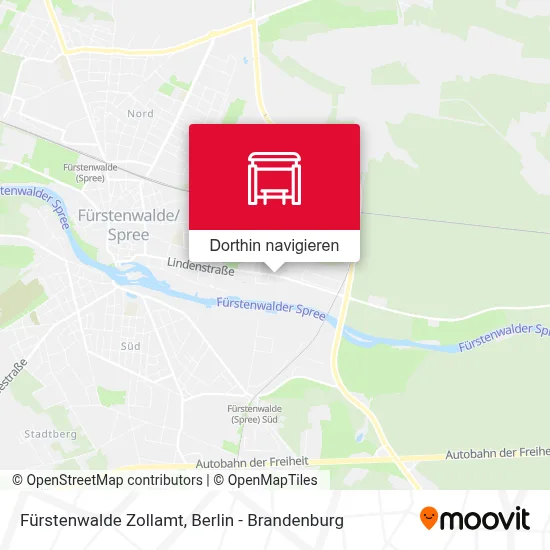 Fürstenwalde Zollamt Karte