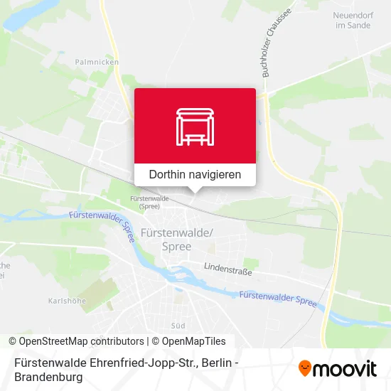 Fürstenwalde Ehrenfried-Jopp-Str. Karte