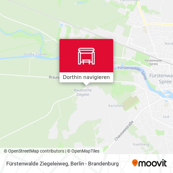 Fürstenwalde Ziegeleiweg Karte