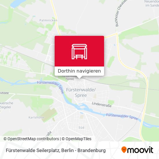 Fürstenwalde Seilerplatz Karte