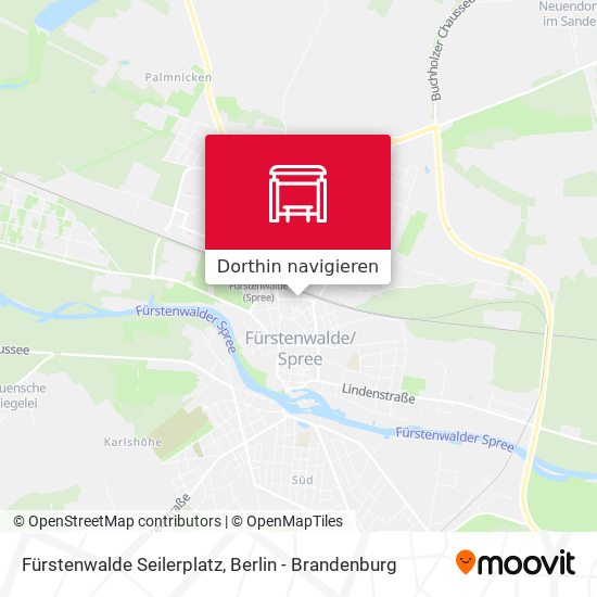 Fürstenwalde Seilerplatz Karte