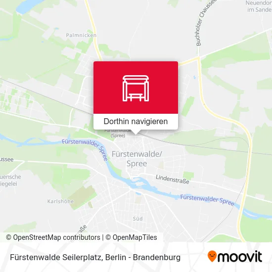 Fürstenwalde Seilerplatz Karte