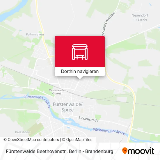 Fürstenwalde Beethovenstr. Karte