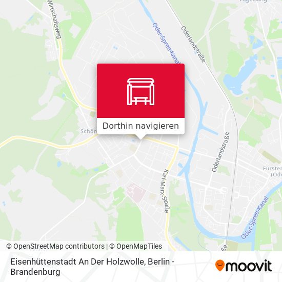 Eisenhüttenstadt An Der Holzwolle Karte
