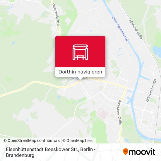 Eisenhüttenstadt Beeskower Str. Karte