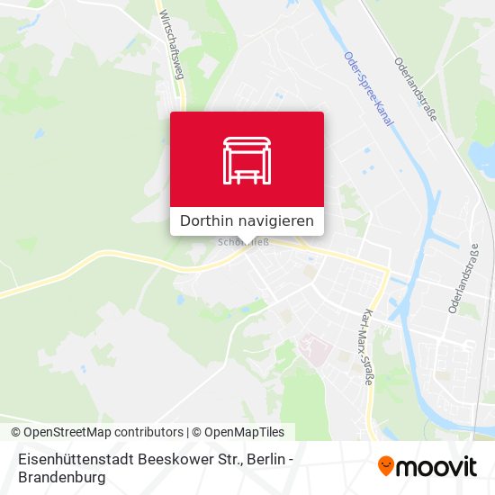 Eisenhüttenstadt Beeskower Str. Karte