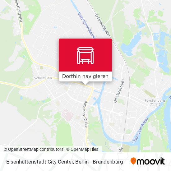 Eisenhüttenstadt City Center Karte