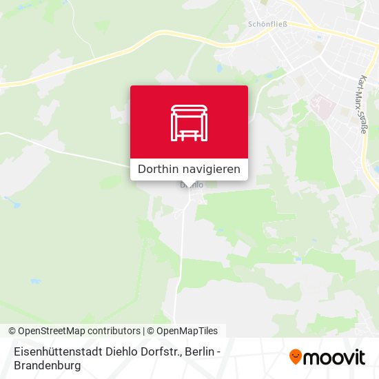 Eisenhüttenstadt Diehlo Dorfstr. Karte
