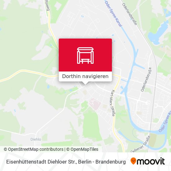 Eisenhüttenstadt Diehloer Str. Karte