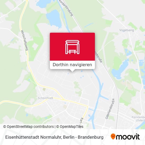 Eisenhüttenstadt Normaluhr Karte