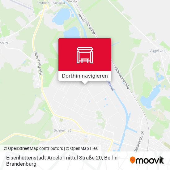 Eisenhüttenstadt Arcelormittal Straße 20 Karte