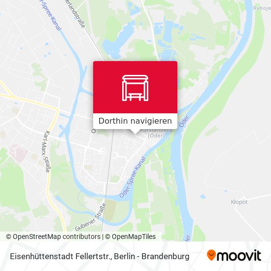Eisenhüttenstadt Fellertstr. Karte