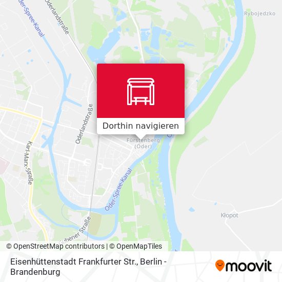 Eisenhüttenstadt Frankfurter Str. Karte