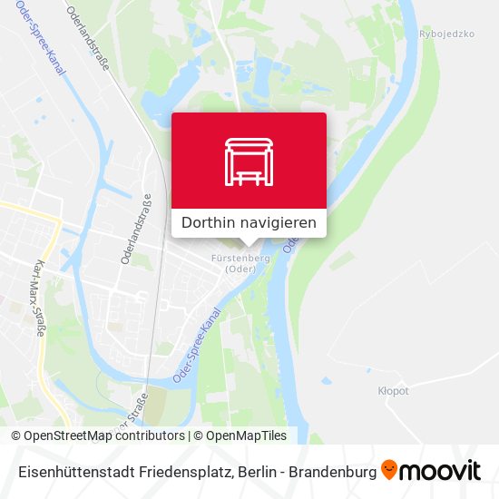 Eisenhüttenstadt Friedensplatz Karte