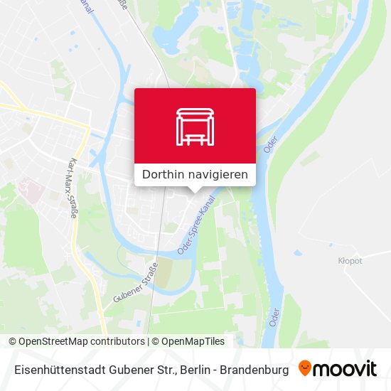 Eisenhüttenstadt Gubener Str. Karte