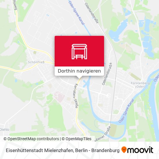 Eisenhüttenstadt Mielenzhafen Karte