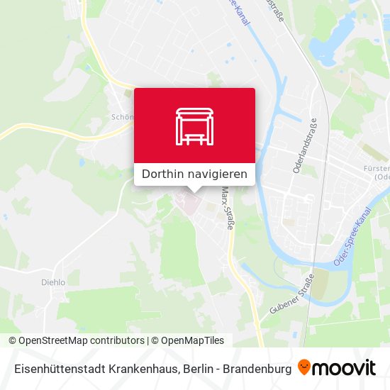 Eisenhüttenstadt Krankenhaus Karte