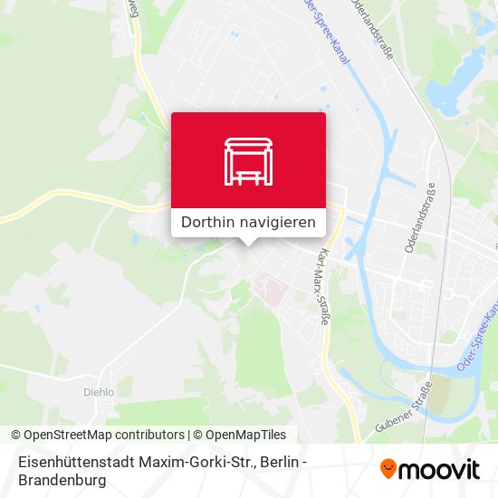 Eisenhüttenstadt Maxim-Gorki-Str. Karte