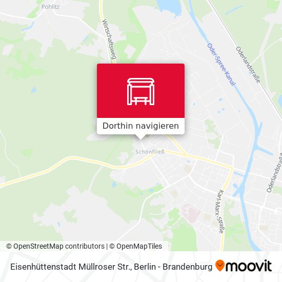 Eisenhüttenstadt Müllroser Str. Karte