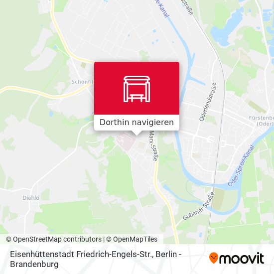 Eisenhüttenstadt Friedrich-Engels-Str. Karte