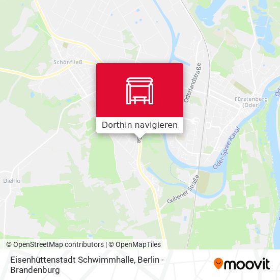 Eisenhüttenstadt Schwimmhalle Karte