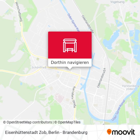 Eisenhüttenstadt Zob Karte