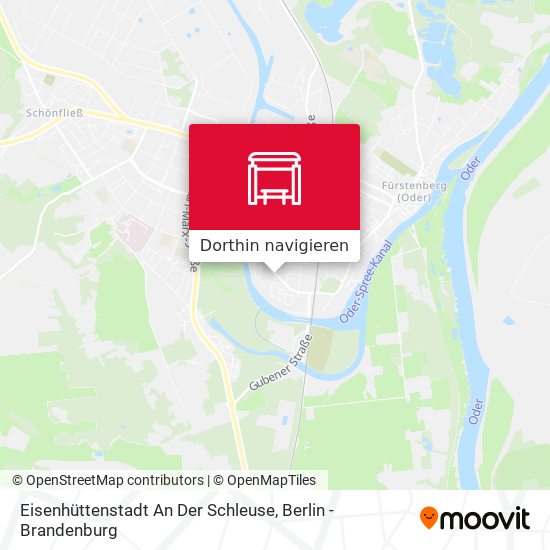 Eisenhüttenstadt An Der Schleuse Karte
