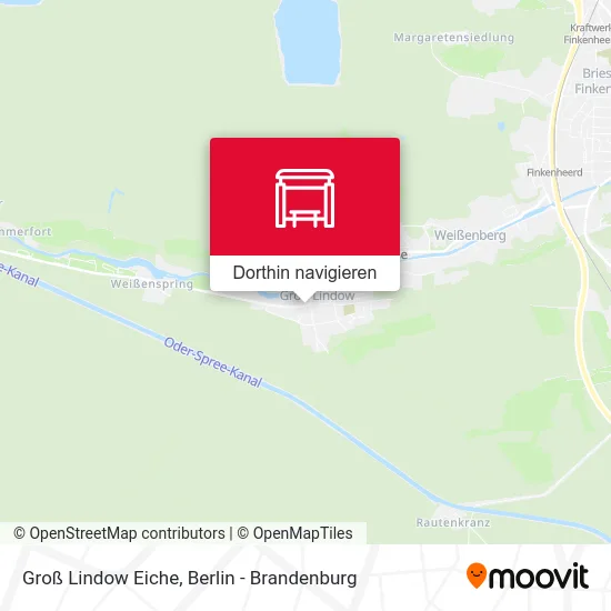 Groß Lindow Eiche Karte