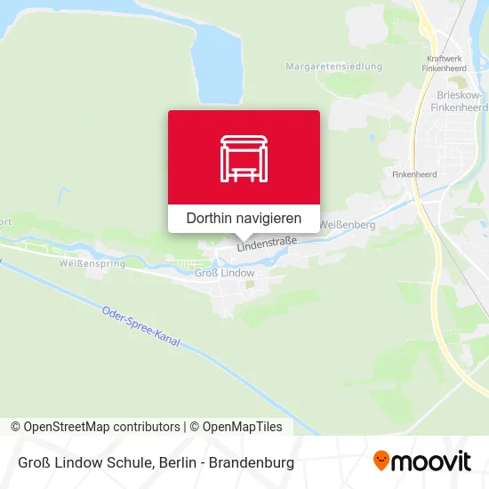 Groß Lindow Schule Karte