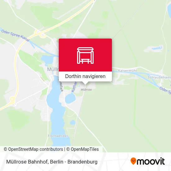 Müllrose Bahnhof Karte