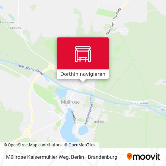 Müllrose Kaisermühler Weg Karte