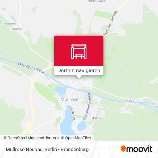 Müllrose Neubau Karte