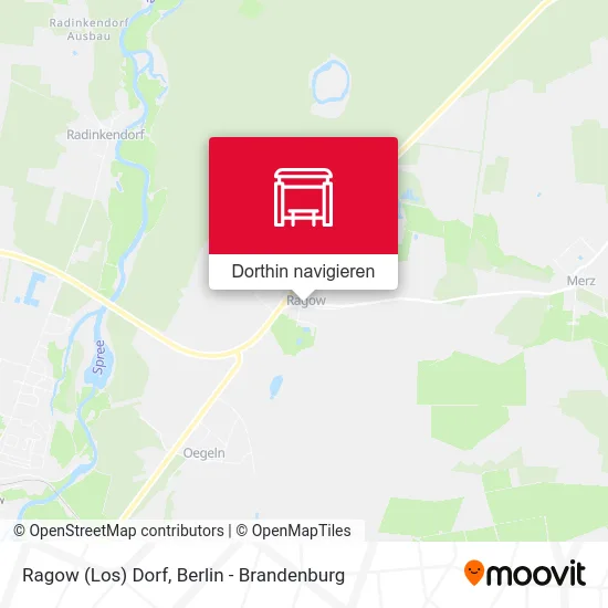 Ragow (Los) Dorf Karte