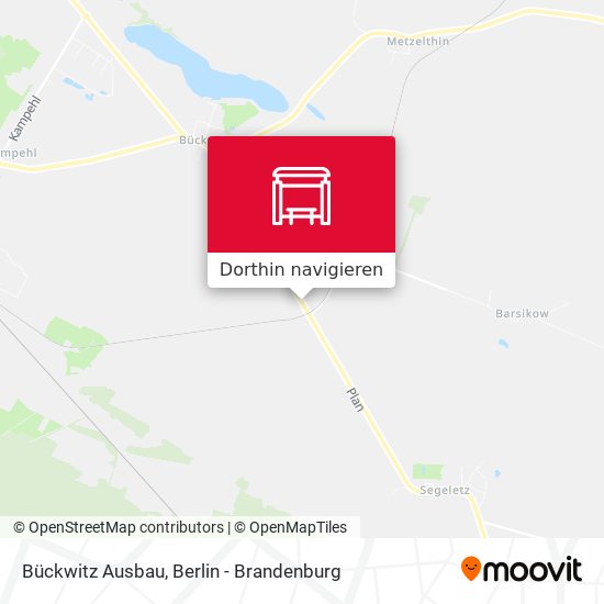 Bückwitz Ausbau Karte