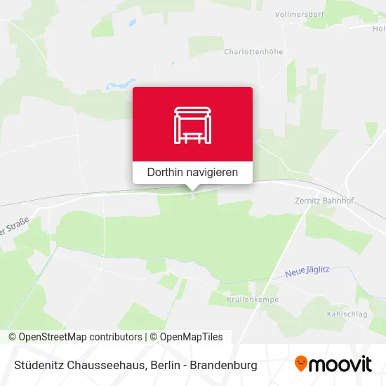 Stüdenitz Chausseehaus Karte