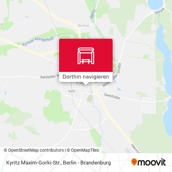 Kyritz Maxim-Gorki-Str. Karte
