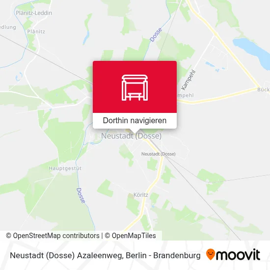 Neustadt (Dosse) Azaleenweg Karte