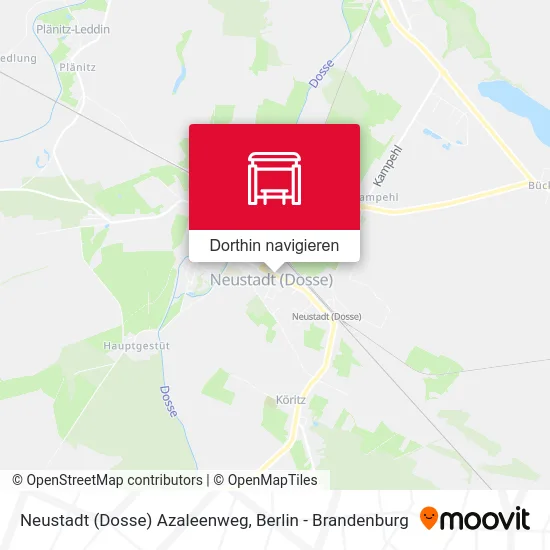 Neustadt (Dosse) Azaleenweg Karte