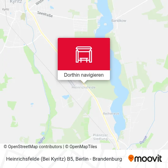 Heinrichsfelde (Bei Kyritz) B5 Karte