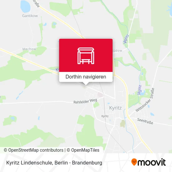 Kyritz Lindenschule Karte