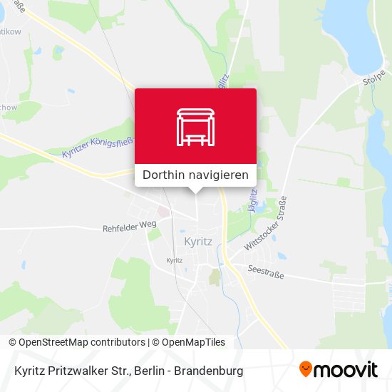 Kyritz Pritzwalker Str. Karte