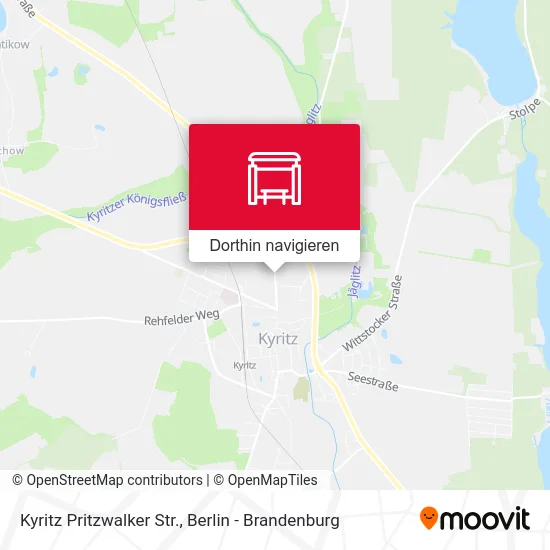 Kyritz Pritzwalker Str. Karte